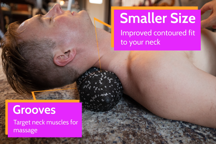 Knot in Neck Relief with Contoured Rollga Point Foam Roller Precision Targeting
