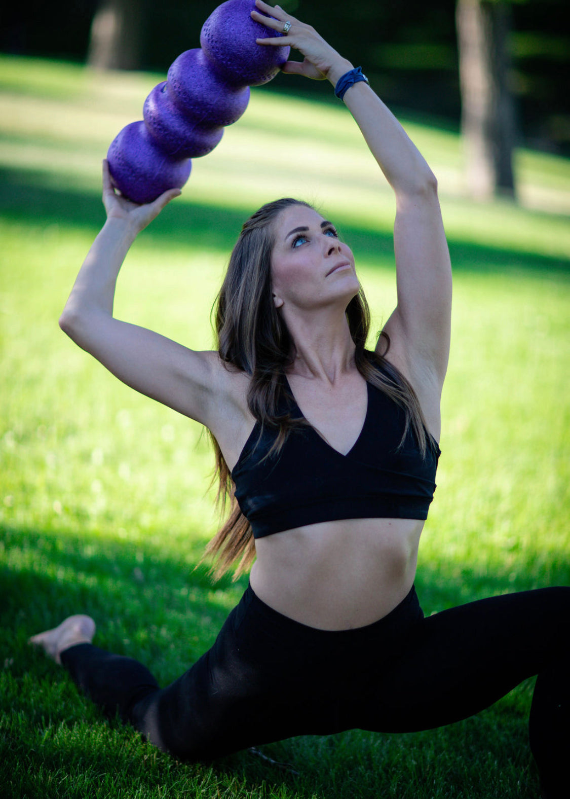 Yoga flow routine improvement using the Rollga foam roller as a prop and fitness tool
