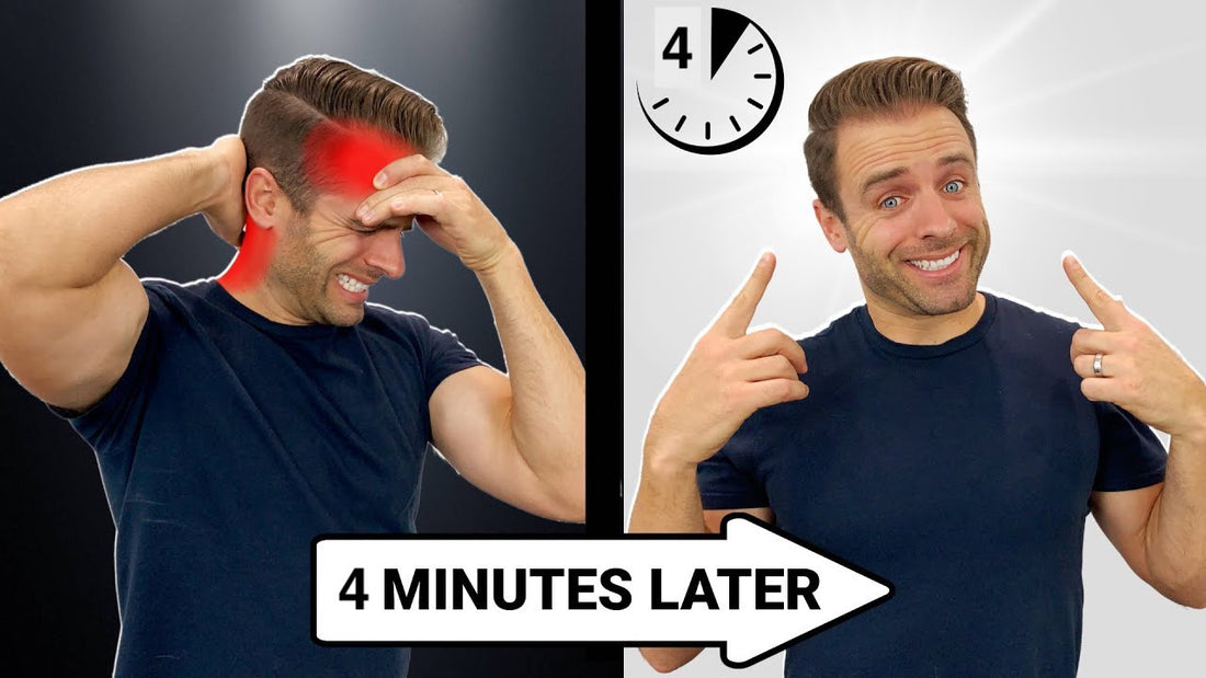 Rollga pressure points at the base of the skull relieve headaches fast!