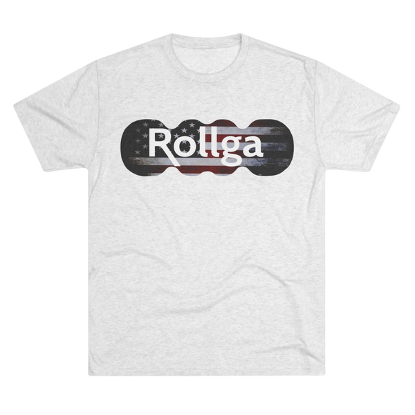 Rollga American Flag: Unisex Tri-Blend Crew Tee