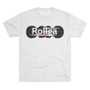 Rollga American Flag: Unisex Tri-Blend Crew Tee