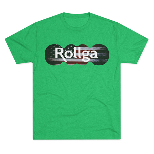 Rollga American Flag: Unisex Tri-Blend Crew Tee
