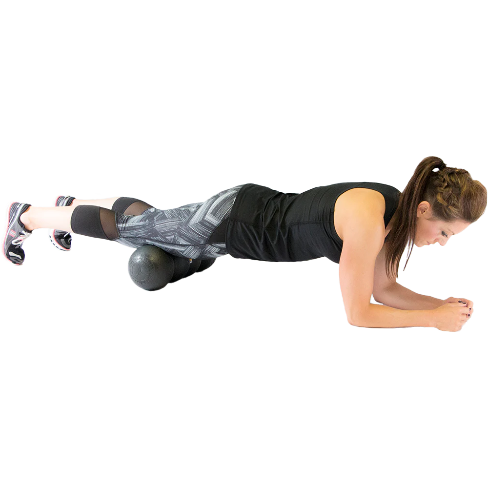 Works to self massage all the major Quad muscles. The perfect self massage!