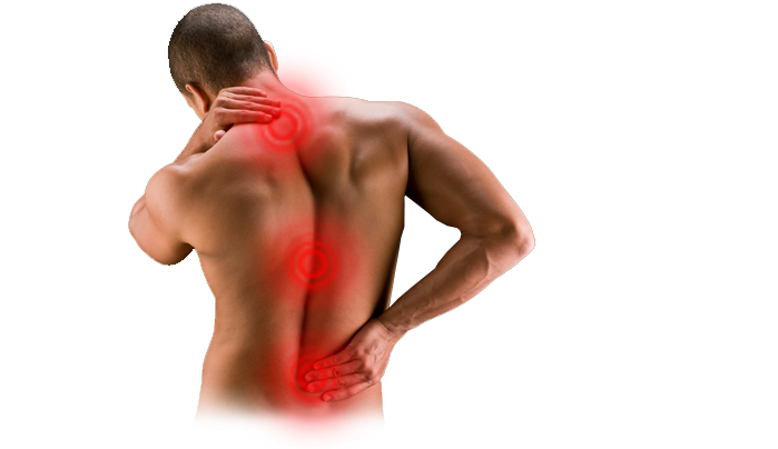 back pain relief using Rollga and pressure and trigger point therapy