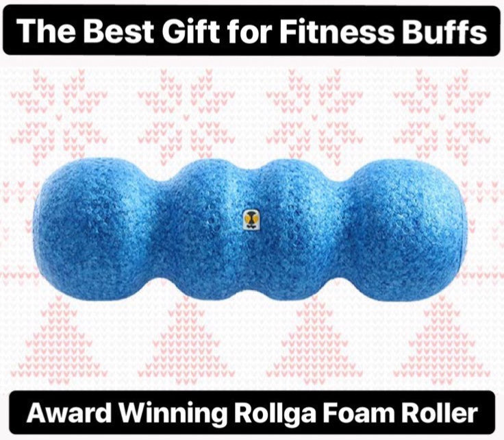 Best Christmas Gift for Fitness Professionals and Buffs - The Rollga Foam Roller, Award winning editors choice in runners world