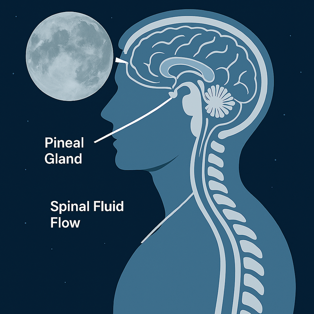 Unlocking Brain & Body Hidden Potential: How Lunar Timing Influences Spinal Fluid Flow and Pineal Activation