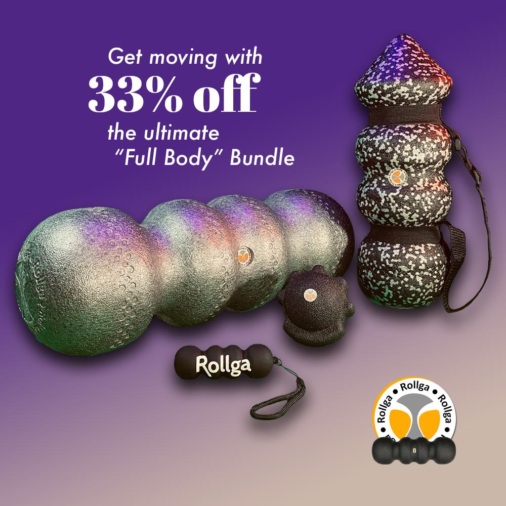 The ultimate full body rollga foam roller bundle is idea for total body health and wellness. Move better and increase flexibility