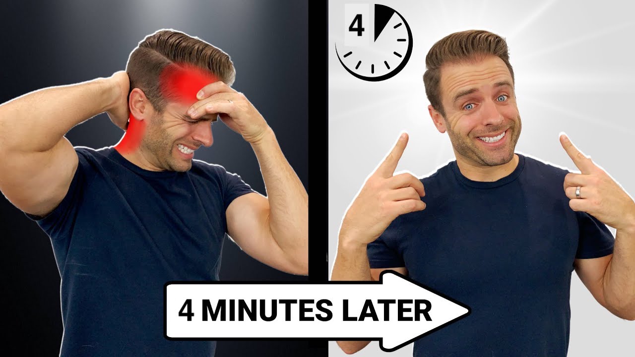 Rollga pressure points at the base of the skull relieve headaches fast!