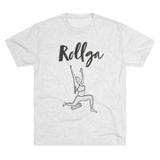 Unisex Tri-Blend Crew Tee: Roll(Yo)ga