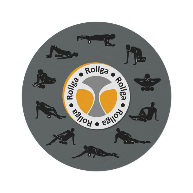 Rollga Poses Round Mat/Rug