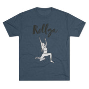 Unisex Tri-Blend Crew Tee: Roll(Yo)ga