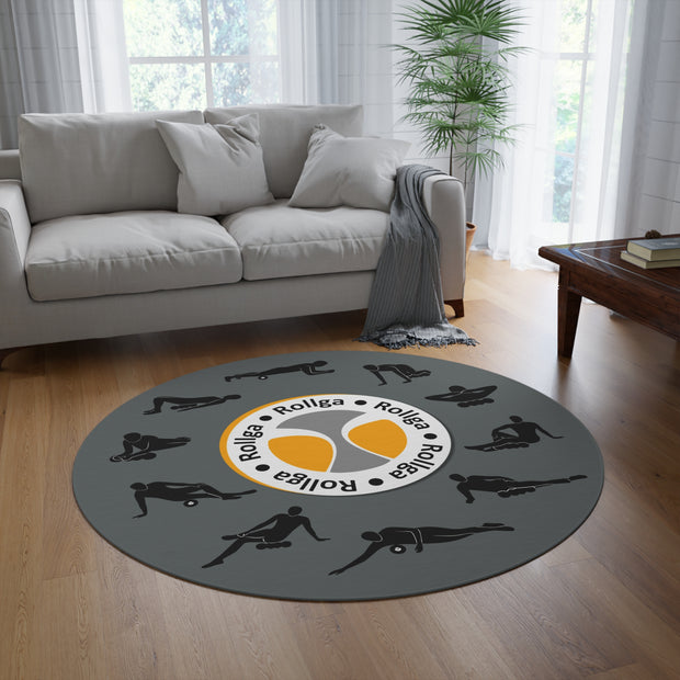 Rollga Poses Round Mat/Rug