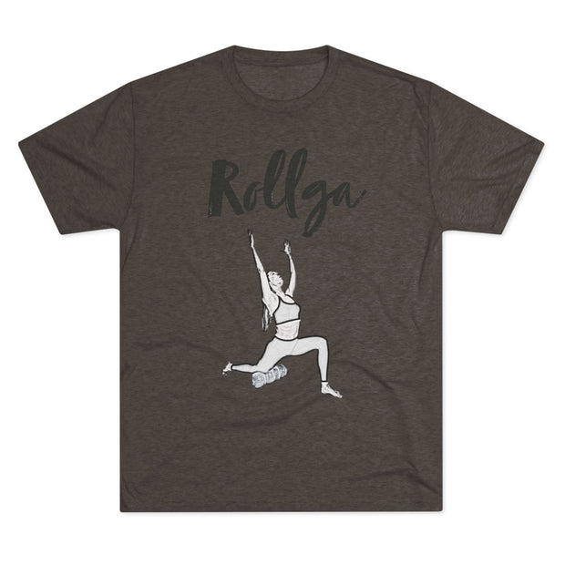 Unisex Tri-Blend Crew Tee: Roll(Yo)ga