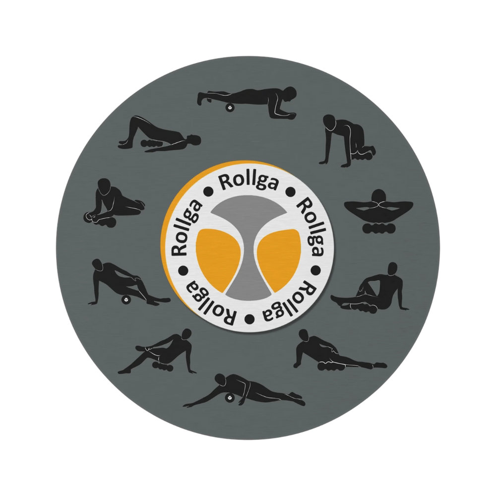 Rollga Poses Round Mat/Rug