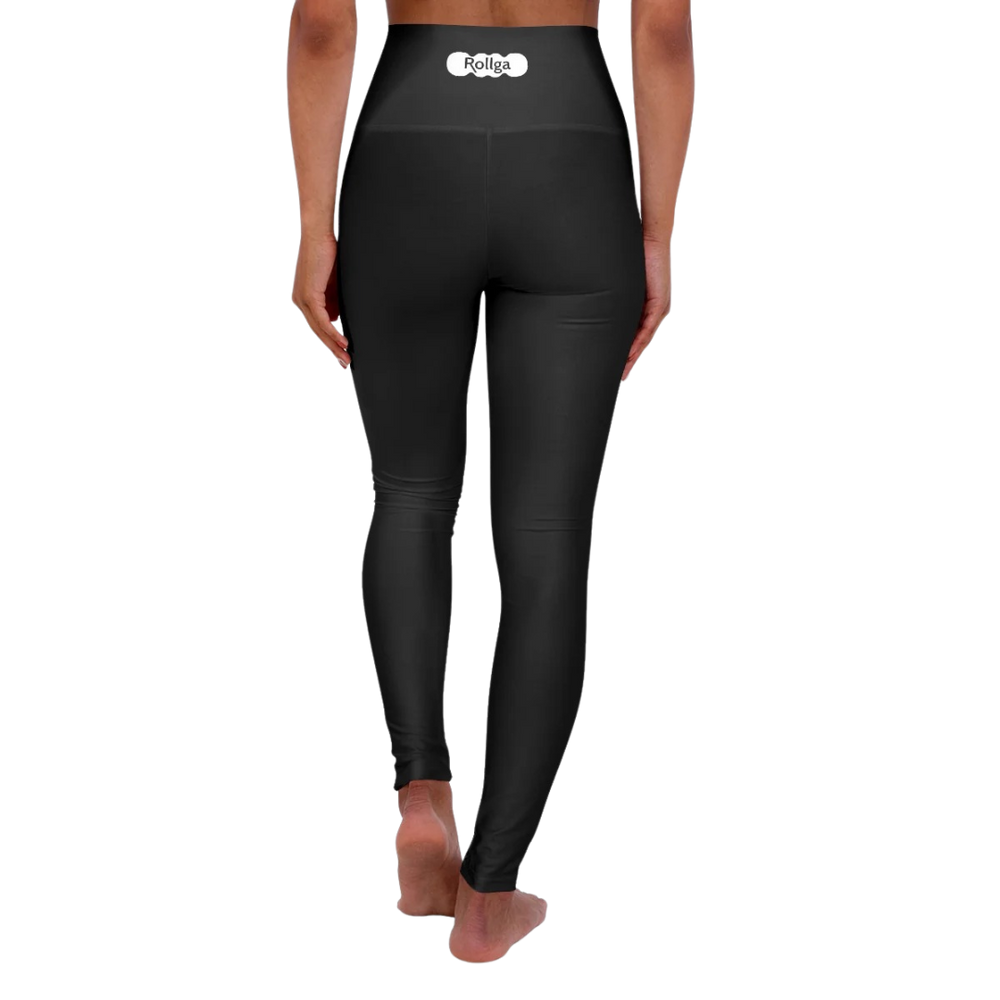 Minimalist Black High Waisted Yoga Leggings