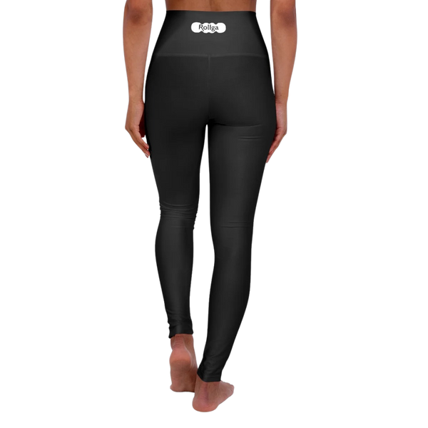Minimalist Black High Waisted Yoga Leggings