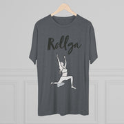 Unisex Tri-Blend Crew Tee: Roll(Yo)ga