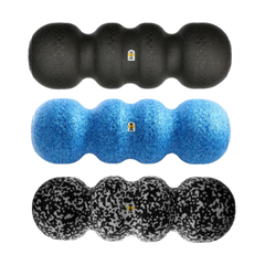 Rollga complete set: black hard, blue medium and speckled soft foam rollers